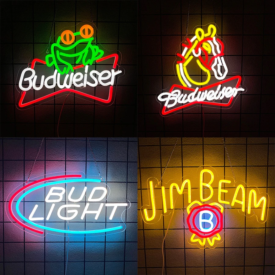 Men Accessories Shop - Neonowy znak LED do dekoracji domu,