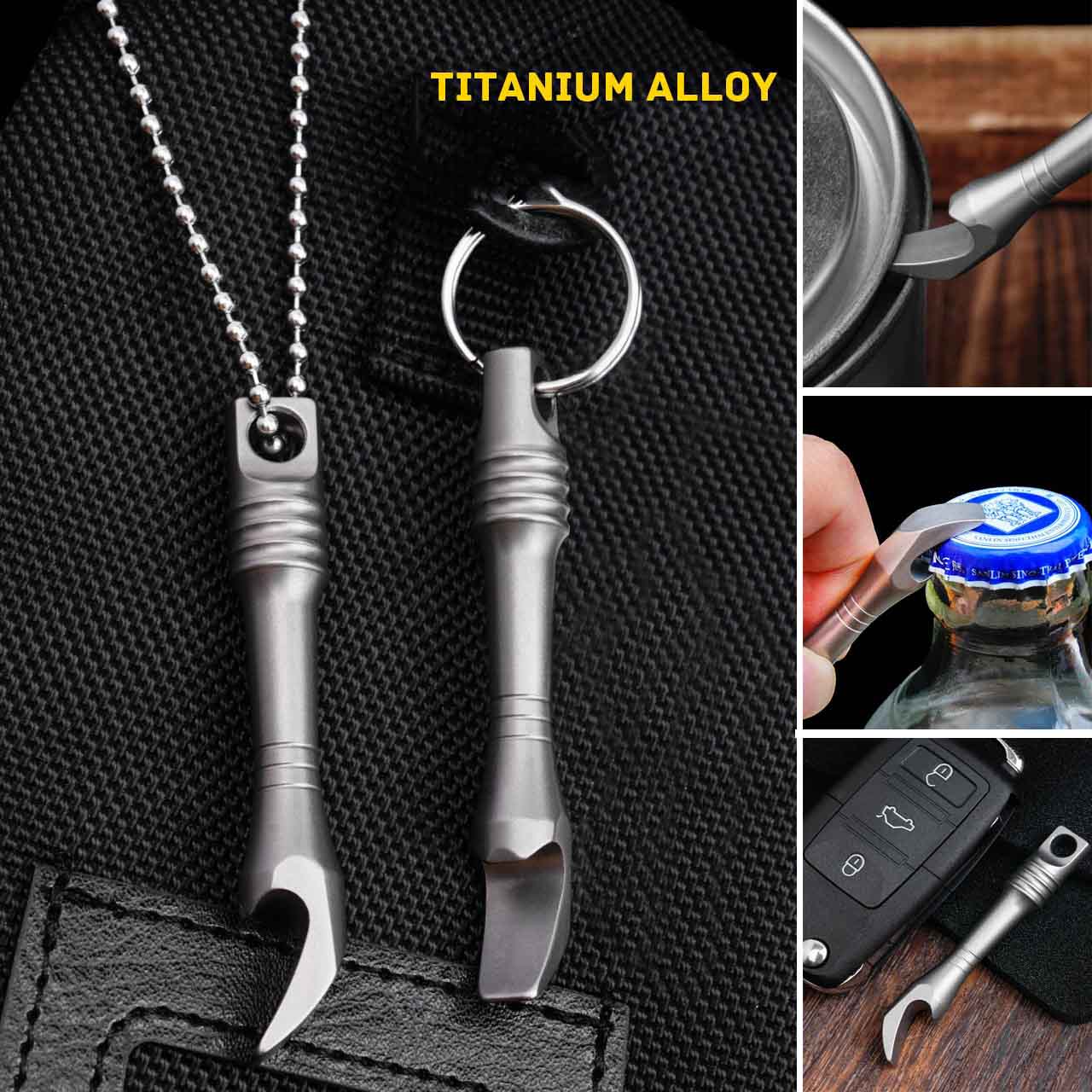 Keychain Multi Tool - Miniaturowy brelok do kluczy z tytanu