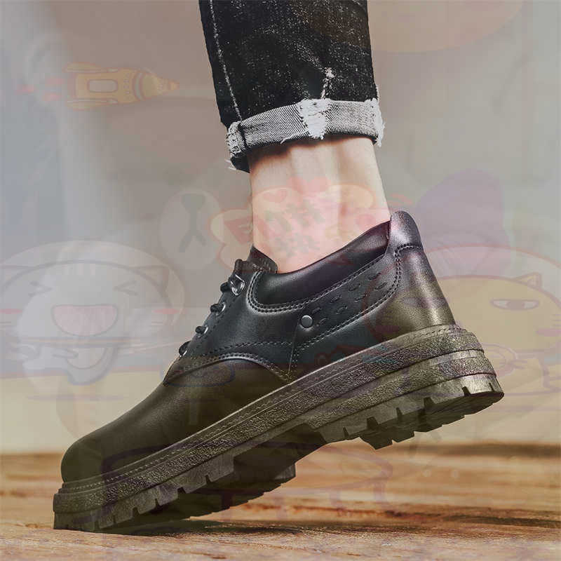 Men Accessories Store - Ciemna skóra naturalna Modne tenisówki Tenisowe