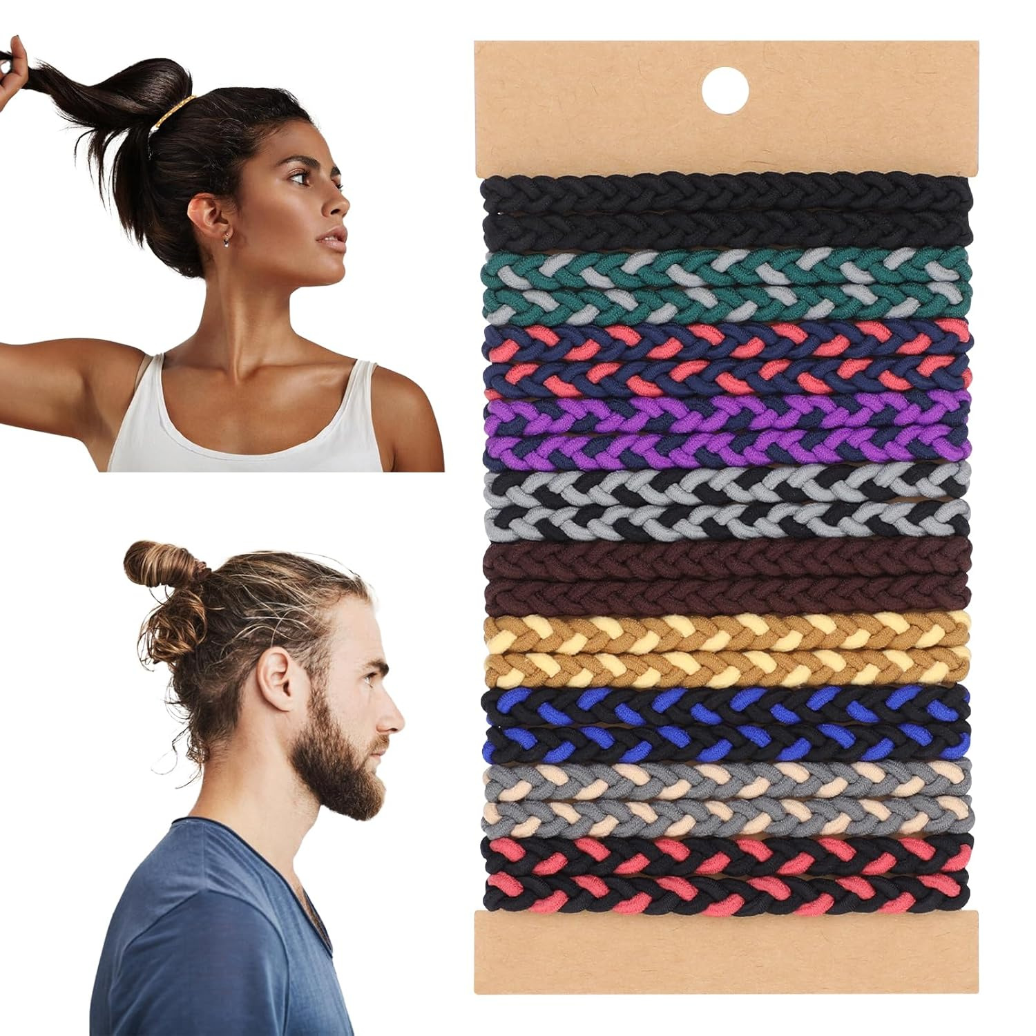 Men Accessories Hand - 10 szt. Boho Gumki do Włosów