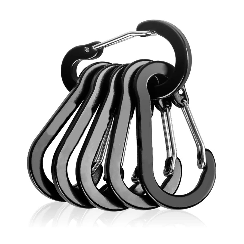 Keychain Multi Tool - 6 szt. Karabińczyki ze stopu aluminium,