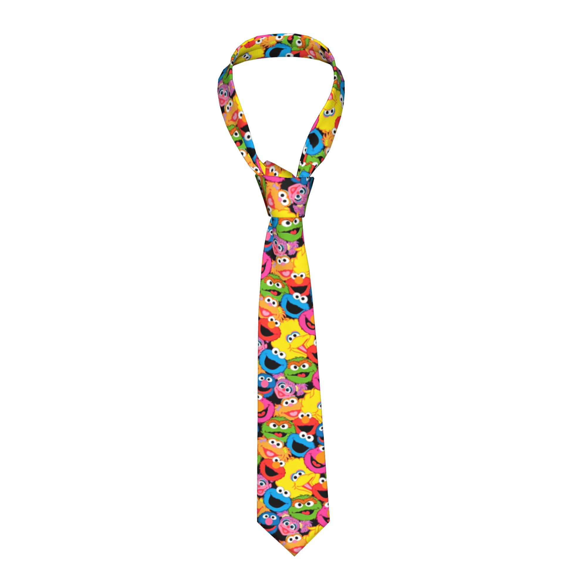 Krawat Sesame Street Kreskówka – Men Accessories For Wedding recenzja i cena
