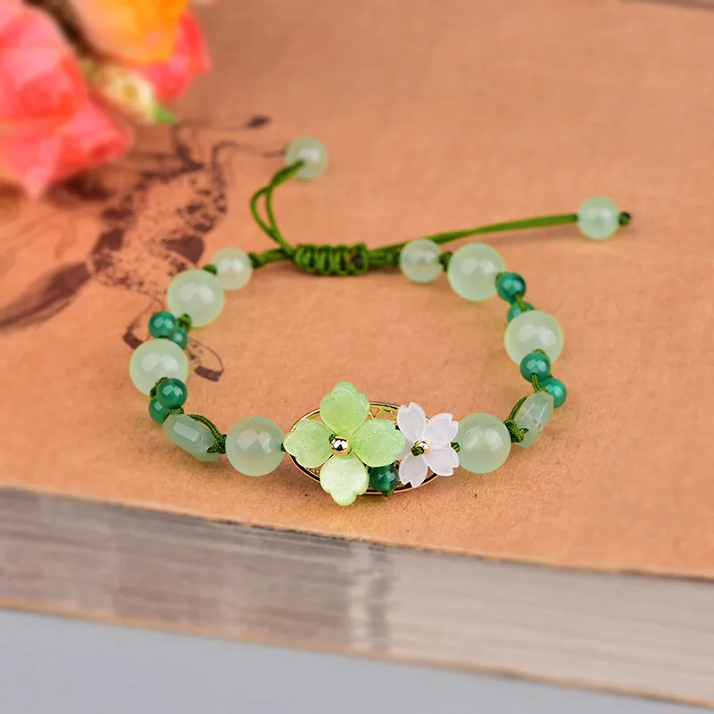 Zielonego jadeitu kwiatowa bra – Bracelet Beaded Men recenzja i cena