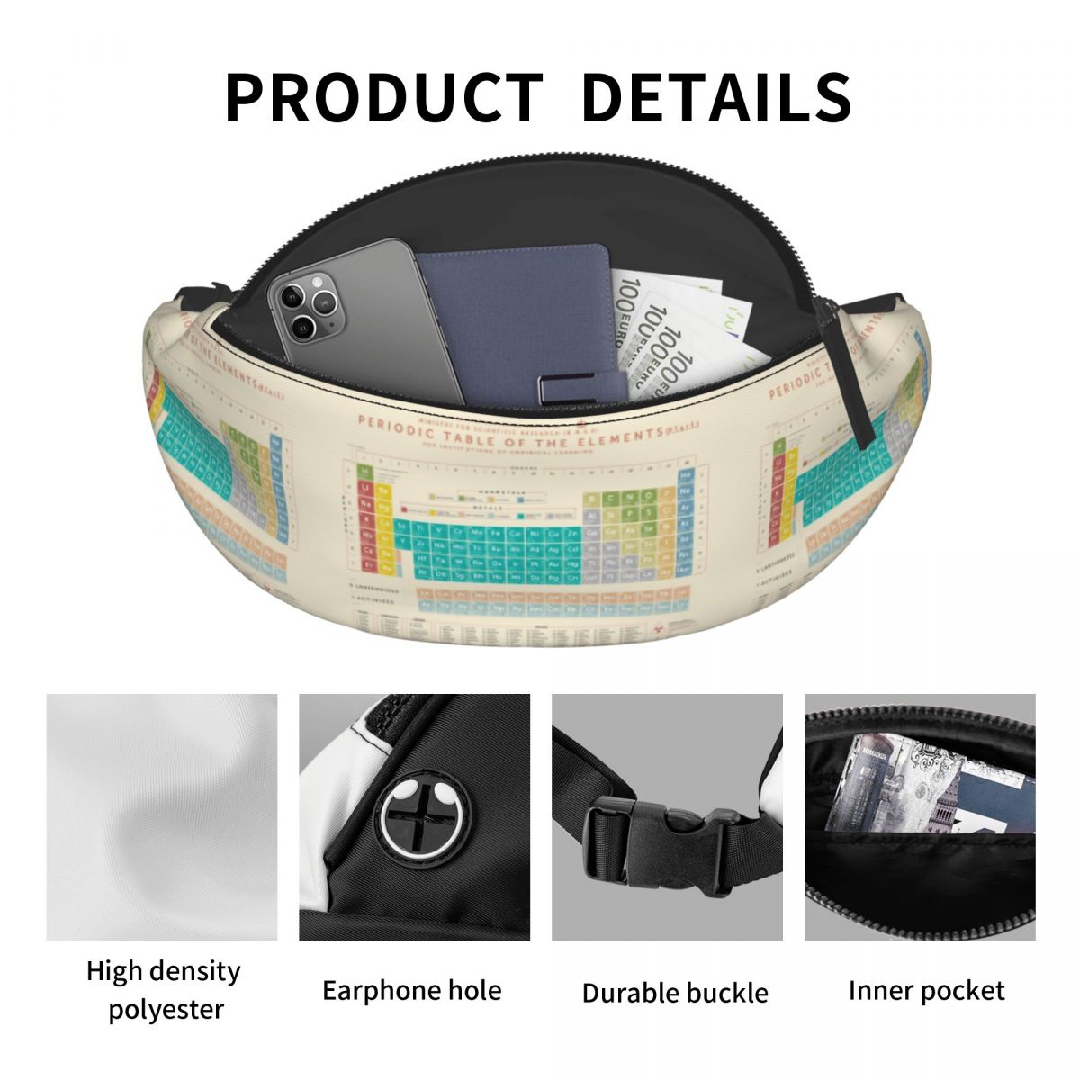 Saszetka na biodra z motywem u – Men'S Accessories Travel Bag recenzja i cena