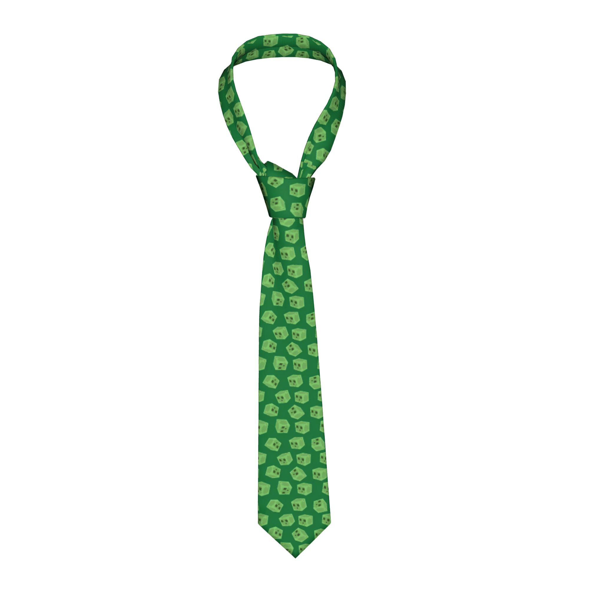 Krawat męski w wzór slime cree – Men Accessories For Wedding recenzja i cena