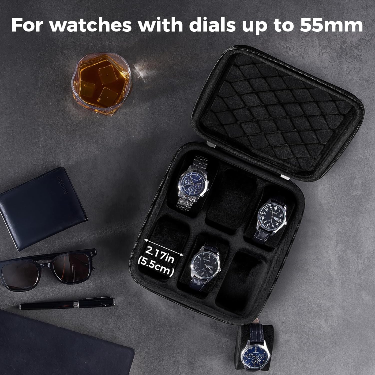 Etui na zegarki podróżne z 6 p – Men'S Accessories Travel Bag recenzja i cena